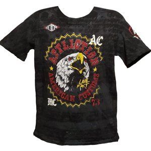 NWT AFFLICTION ACMC T-Shirt Short Sleeve Toddler Boy Girl 2T Eagle Skull